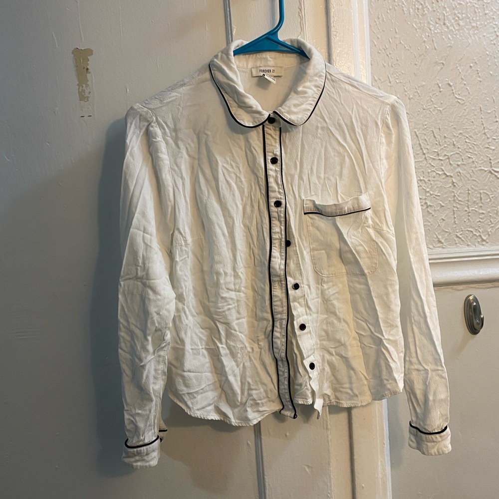 White button down